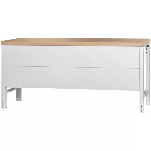 Garant GridLine Vario Basic munkapad, hátfallal, magasság 950 mm, bükk-multiplex munkalap 2000 mm