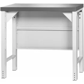   Garant GridLine Vario Basic munkapad, hátfallal, magasság 950 mm, sötét Eluplan munkalap 1000 mm