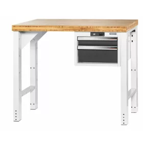   Garant GridLine Vario munkapad 16G házzal, magasság 850 mm, bambusz munkalap 1000/2 mm