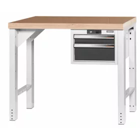   Garant GridLine Vario munkapad 16G házzal, magasság 850 mm, bükk-multiplex munkalap 1000/2 mm