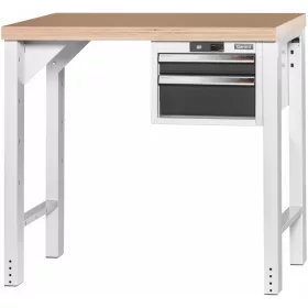   Garant GridLine Vario munkapad 16G házzal, magasság 950 mm, bükk-multiplex munkalap 1000/2 mm