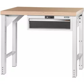   Garant GridLine Vario munkapad 24G házzal, magasság 850 mm, bükk-multiplex munkalap 1000 mm