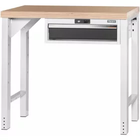   Garant GridLine Vario munkapad 24G házzal, magasság 950 mm, bükk-multiplex munkalap 1000 mm