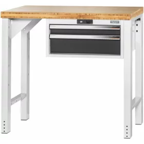   Garant GridLine Vario munkapad 24G házzal, magasság 950 mm, bambusz munkalap 1000/2 mm