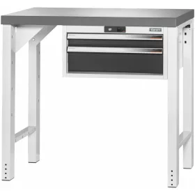   Garant GridLine Vario munkapad 24G házzal, magasság 950 mm, sötét Eluplan munkalap 1000/2 mm