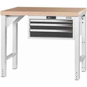   Garant GridLine Vario munkapad 24G házzal, magasság 850 mm, bükk-multiplex munkalap 1000/3 mm