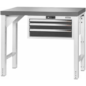   Garant GridLine Vario munkapad 24G házzal, magasság 850 mm, sötét Eluplan munkalap 1000/3 mm