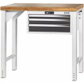   Garant GridLine Vario munkapad 24G házzal, magasság 950 mm, bambusz munkalap 1000/3 mm