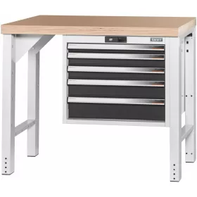   Garant GridLine Vario munkapad 24G házzal, magasság 850 mm, bükk-multiplex munkalap 1000/5 mm