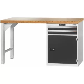   Garant GridLine Vario munkapad 24G házzal, ajtóval, magasság 850 mm, bambusz munkalap 1500/T2 mm