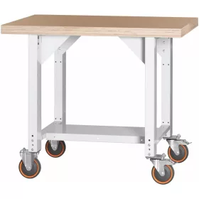   Garant GridLine Vario munkapad, gurítható, magasság 850 mm, bükk-multiplex munkalap 1000