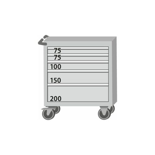 Szerelőkocsi fiókokkal 75 kg 885/5