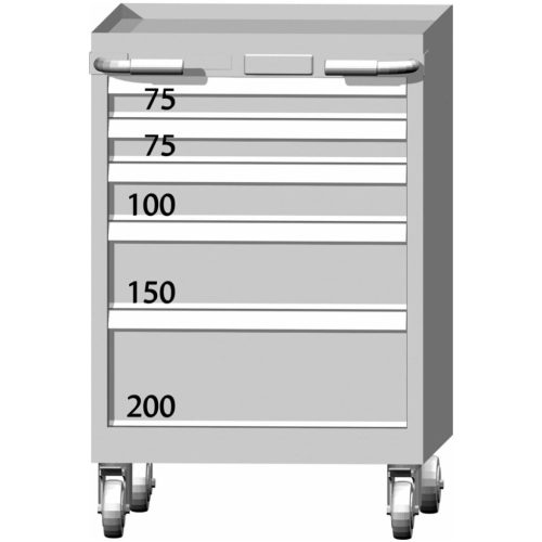 Szerelőkocsi fiókokkal 75 kg 885/5