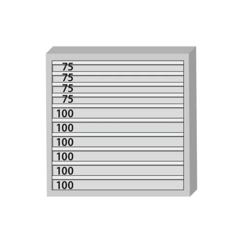 Garant GridLine Szerszámszekrény kompletten, fiókokkal 75 kg 1000/10