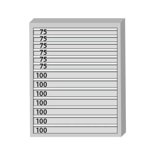 Garant GridLine Szerszámszekrény kompletten, fiókokkal 75 kg 1250/13