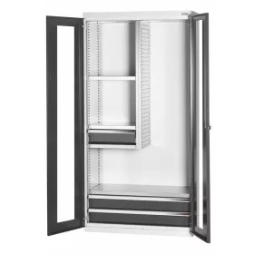   Garant GridLine Alsó szekrény válaszfallal és fiókokkal ablakos szárnyas ajtókkal 2000-1