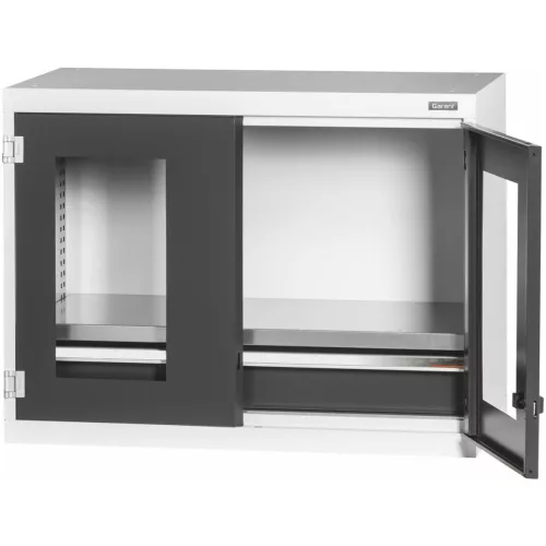 Garant GridLine Felső szekrény fiókkal, ablakos szárnyas ajtókkal 750 mm