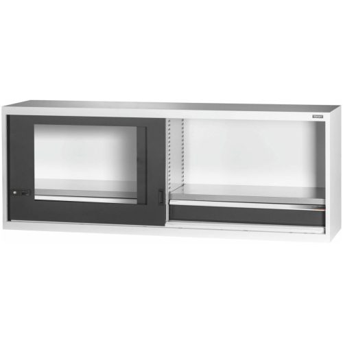 Garant GridLine Felső szekrény fiókkal, ablakos tolóajtókkal 750 mm