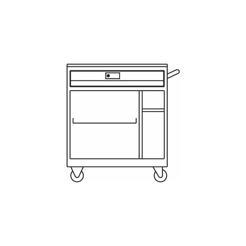 Garant GridLine Számítógépes munkaállomás gurítható IT