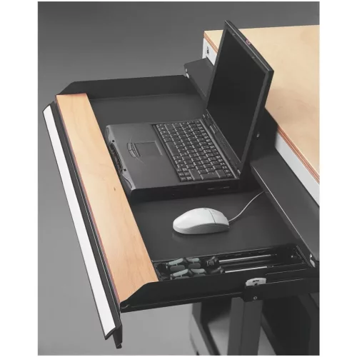 Garant GridLine Számítógépes munkaállomás nyomtatófedéllel, gurítható DE