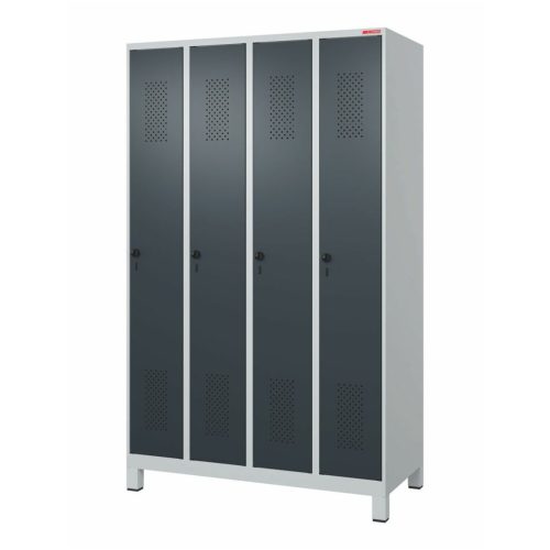 Holex Öltözőszekrény műanyag lábakkal és biztonsági forgóreteszes zárral 4