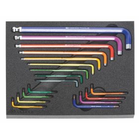 Hajlított kulcs Torx®-hoz és 6-szöghöz  17