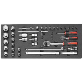 Dugókulcs készlet 1/2 és 1/4 col  41