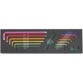 Hajlított kulcs készlet „Rainbow“  16