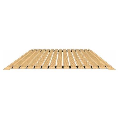 Biztonsági fa járórács, 1×élletöréssel a hosszanti oldalon és kétszeres fellépő profillal / széles oldal 150 cm