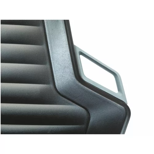 Munka forgószék, PU-hab, kerekekkel, alacsony BLACK