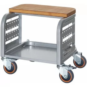 Szerelőzsámoly, műhelyzsámoly bambuszlappal