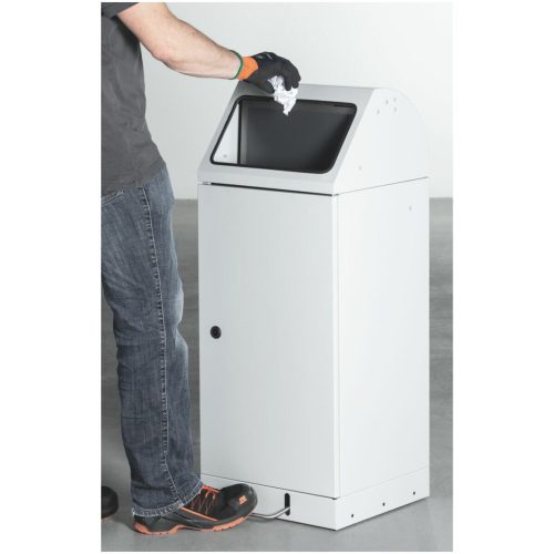 Stumpf Újrahasznosítható hulladék gyűjtő, 75 literes, automatikusan záródó bedobófedéllel és lábpedál 3000