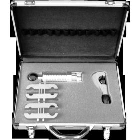   AGA Szerszámkészlet inox gégecsőhöz 1/2"-3/4",3/8"-1",kalapács,csővágó