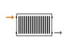 Cal./Warm. Standard radiátor 900*900 1118W 75/65/20 (11PK) #14db