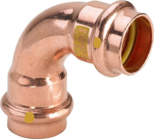 COMAP 28/90°BB gáz PRESS könyök (5002) 5/100db 2 tokos