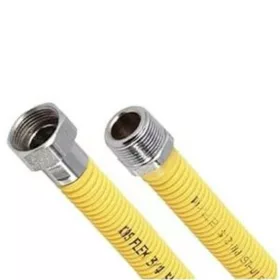 Gázflex kihúzható 1" BB 50-100cm SÁRGA Inox