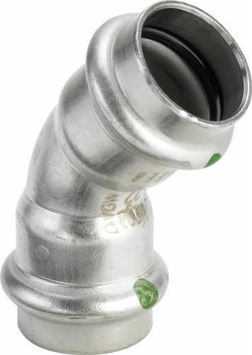 INOX acélp. 45° könyök 168,3x168,3BB rozsdamentes, ivóvízre