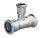 INOX acélp. szűk. T idom 108/54/108 rozsdamentes, ivóvízre