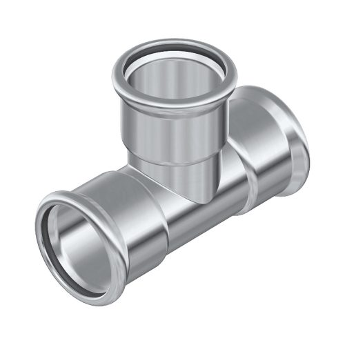 INOX acélpressz T idom 22 rozsdamentes, ivóvízre