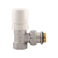 Alsó radiátorszelep, kétcsöves, egyenes, eurokónuszos 