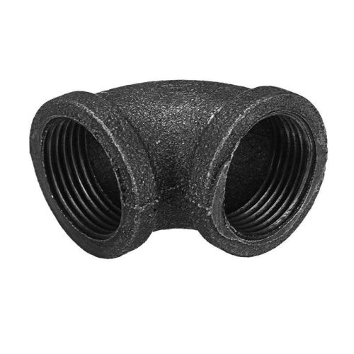 Könyök 1"BB fekete (90sz A1) 1/100db