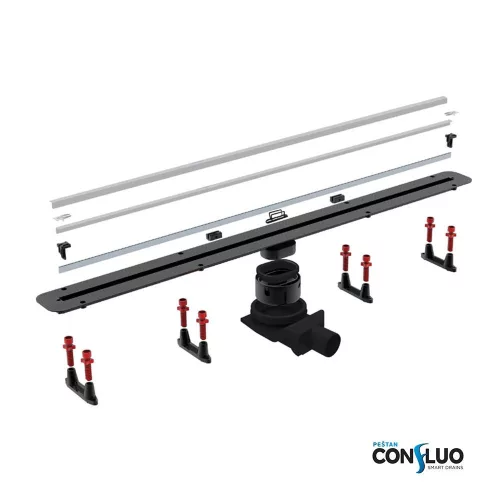 Zuhany folyóka 550mm-es keskeny SLIMLINE PESTAN (13100026)