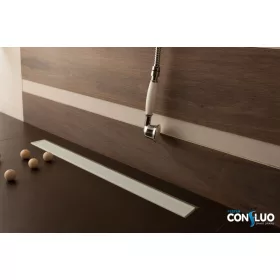   Zuhany folyóka 650mm fehér üveggel PESTAN (13000283) kerettel