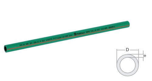 FLUIDTHERM cső ÜVEGSZÁLAS 90*12,3mm PN20, 4fm/szál 8/cs (10000707)