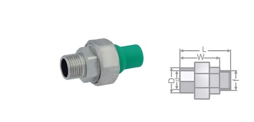 FLUIDTHERM 20x20mm Krómholl.(40000874)