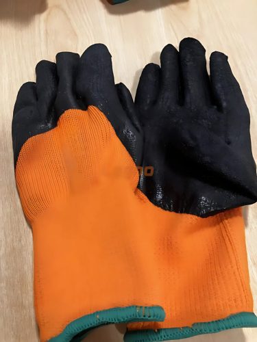 Szerelő kesztyű latex téli mártott CLDRAGO 10