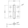 normapánt 50 x 44 / 1,5 mm balos nikkelezett (ET)