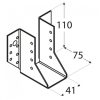 gerendatartó külső  41 x 110 x 75 / 2 mm horganyzott (ET)