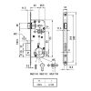 ajtózár MIDI-7 cilinderes 40/90/8