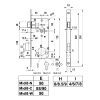 ajtózár MIDI-8 (ROTO) WC-zár 50/90/8